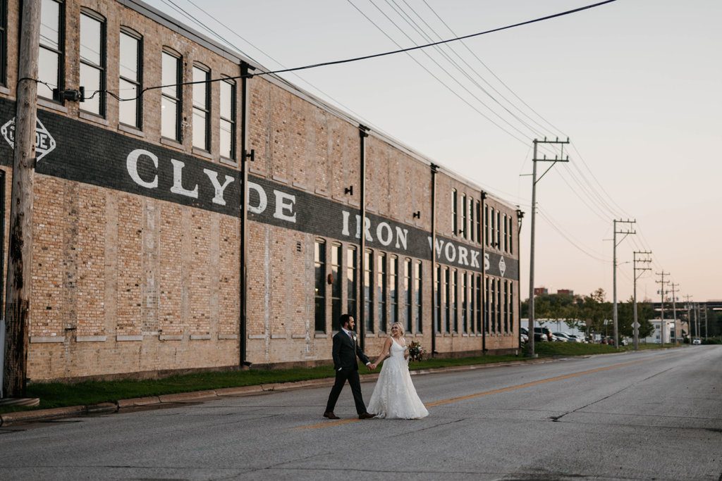 Wedding photography at Clyde Iron Works in Duluth Minnesota