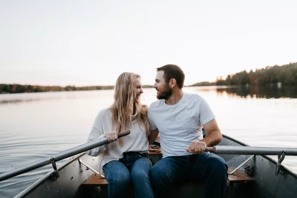 Northern Minnesota Cabin engagement session photography