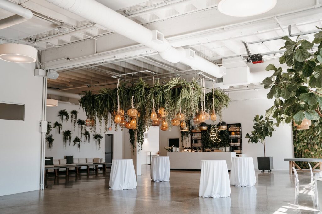 A modern wedding venue photo taken by a minnesota wedding photographer